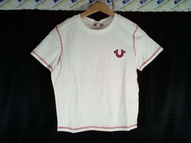 True Religion, Women’s Wing Logo Tee, White, Medium