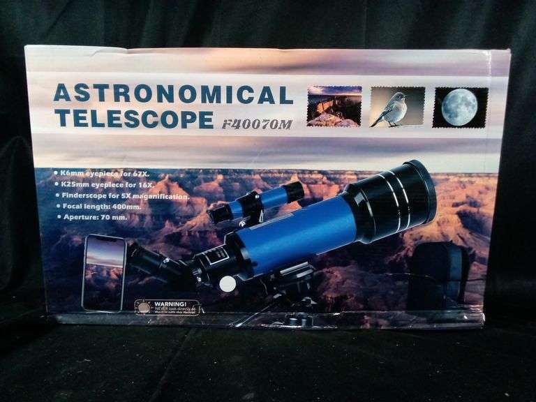 Astronomical Telescope with Accessories – Blue/Black F40070M