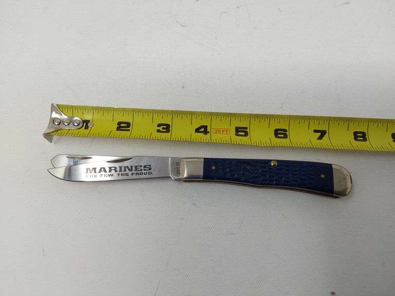 USMC Pocket Knife – Marines 'The Few, The Proud' Two-Blade Folder