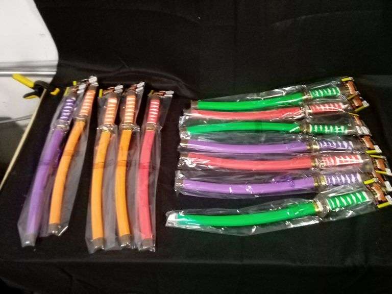 Lot Of 12 Fun Express, Neon Samurai Swords