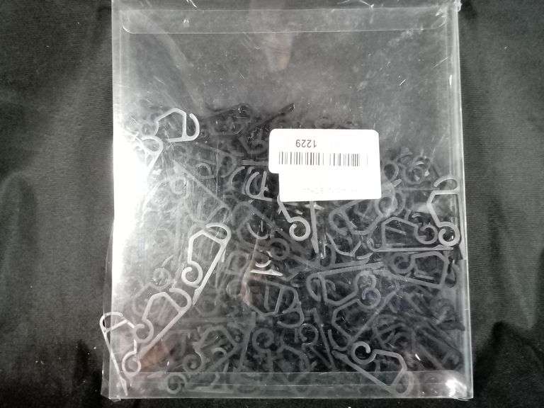 Lot of 120 Christmas Light Clip Outdoor Gutter Hooks – Black