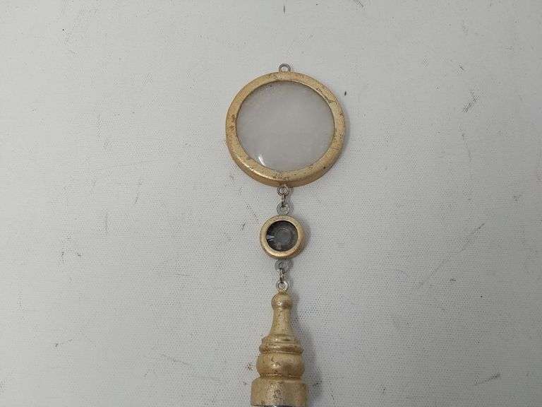 Vintage Clear Quartz Pendant with Beaded Tassel and Crystal Accents