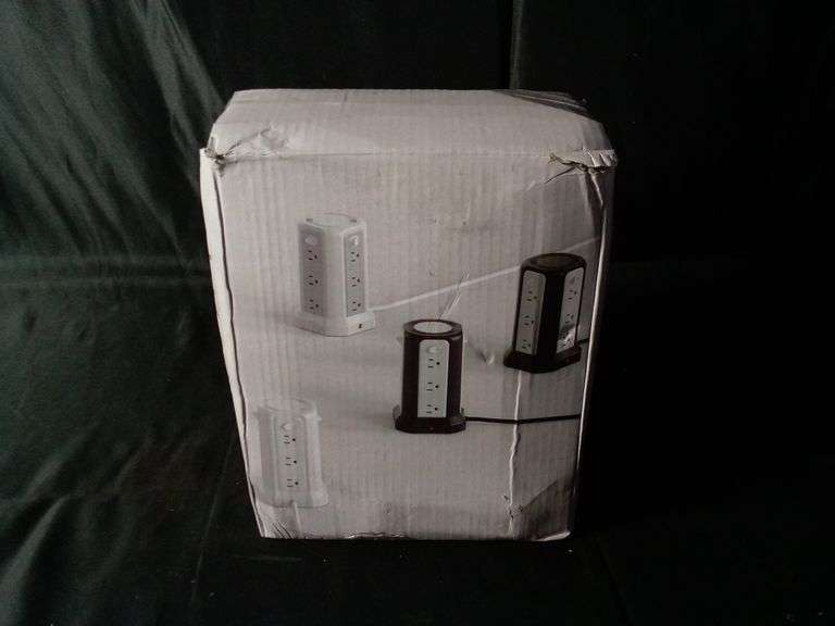 Passus Multi-Socket Power Strip Tower w/USB Ports & Night Light