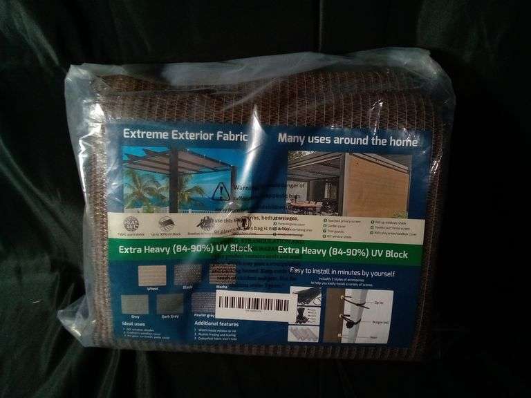Extra Heavy (84-90%) UV Block Extreme Exterior Sun Protection Fabric – Mocha