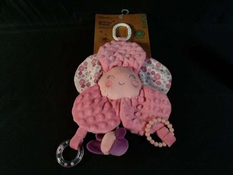 DreamGro Activity Buddy Pink Flower Rattle and Teething Toy