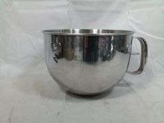 Stainless Steel Mixing Bowl with Handle for Stand Mixer – 9.5"