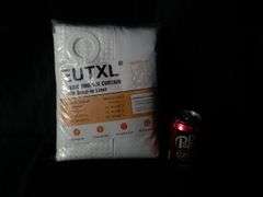 EUTXL Fabric Shower Curtain with Snap-in Liner – White 71W x 74H