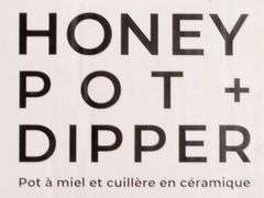 Bushwick Kitchen, Honey Pot With Dipper, White