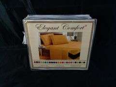 Elegant Comfort 1800 Thread Count Egyptian Cotton Sheet Set – White Queen 4 Pc