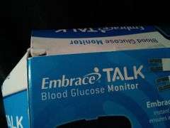 Embrace Talking Blood Glucose Meter