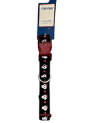 Top-Paw Nylon Collar – Black/Purple 8" - 12" X-Small