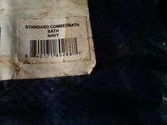 Lot of 2 OCM Standard Combed Bath Sheet – 100% Cotton Navy 30" x 60"