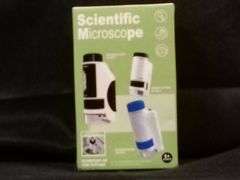 Portable Scientific Microscope, Compact Pocket Sized Magnifier