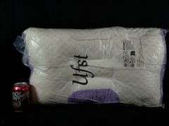 Lot of 2 Ufist Memory Foam Cervical Neck Pillow – Cream/Purple