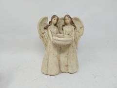 Assortment of 2 Vintage Ceramic Angel Figurines