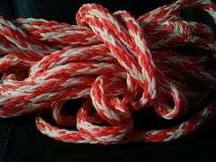 Two Tone Braided Rope – Red/White