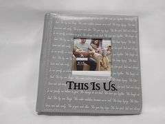 Malden, 2 Up This Is Us Picture Frame, Gray, 4" x 4"