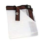 Waterproof Clear Tarp With Grommets, Transparent Outdoor Cover