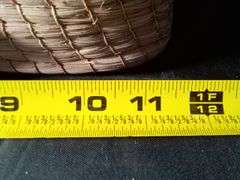 Un Pueblo Handmade Pine Needle & Nickel Basket for Food & Drink – 12"x7"x8"