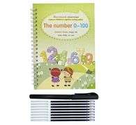Reusable Magic Ink Copybook, 0-100 Writing Practice For Kids