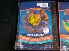 Assortment of 7 Prang & Tru-Ray Construction Papers – 50 Sheets ea.