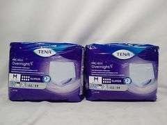 Lot Of 2 Tena, PRO Skin Overnight Fully Breathable Underwear, Medium, 14 Pack