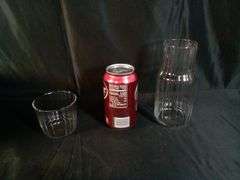 Ihvewuo Glass Pitcher Set Bedside Carafe Set V-Shaped Spout Glass Carafe