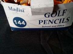 Madisi, Golf Half Pencils, 144 Pack