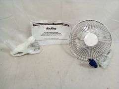 Air King, 2 Speed Circulating Clip On Fan, 6" Blade 9145