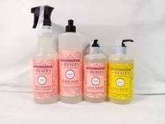 Assortment of 4 Mrs. Meyers Clean Day Multisurface Cleaner Dish Soap & Hand Soap