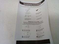Self Adhesive or Wall Mounted Paper Towel Holder, Black