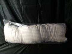 Casaluna Lumbar Heavyweight Linen Blend Stripe Decorative Throw Pillow – Natural