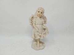 Assortment of 2 Vintage Ceramic Angel Figurines