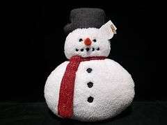 Snowman Shaped Decorative Pillow