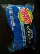 Lot of 4 3M Scotch-Brite Zero Scratch Scrub Sponges – Blue 3-Count ea.