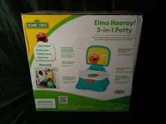Sesame Street Elmo Hooray 3-in-1 Potty Training Toilet Seat and Step Stool