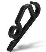 Lot of 120 Christmas Light Clip Outdoor Gutter Hooks – Black