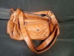 Women's Soft Leather Large Capacity Shoulder Bag – Brown 12" x 8"