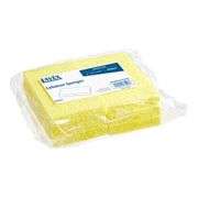 Lavex Janitorial, Cellulose Yellow Sponge, Medium Size, 6"x3.5"x0.75", Pack Of 6