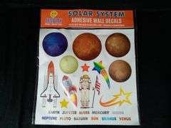 Jesplay Solar System Adhesive Wall Decals
