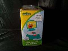 Sesame Street Elmo Hooray 3-in-1 Potty Training Toilet Seat and Step Stool