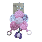 DreamGro Activity Buddy Pink Flower Rattle and Teething Toy