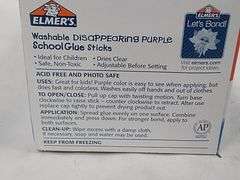 Elmer's, Disappearing Purple All Purpose Glue Sticks E503, 60 Pack