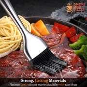 BBQ Grill Set - 18" Grill Cleaning Brush and 15" Marinade Basting Brush