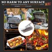 BBQ Grill Set - 18" Grill Cleaning Brush and 15" Marinade Basting Brush
