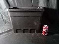 Sterilite Stacker Tote – Black 7.5 Gal. 18"L x 12-5/8" x 13-1/4"H