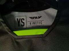 Fly Racing Youth Kinetic Jersey – Charcoal/Neon Green YS