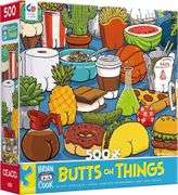 Brian Cook, Butts On Things Jigsaw Puzzle, 24" x 18", 500 Pieces