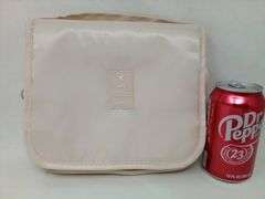 Personal Organizer Toiletry Travel Bag with Hook, Beige