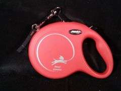 Felxi Classic Retractable Dog Leash – Red/black